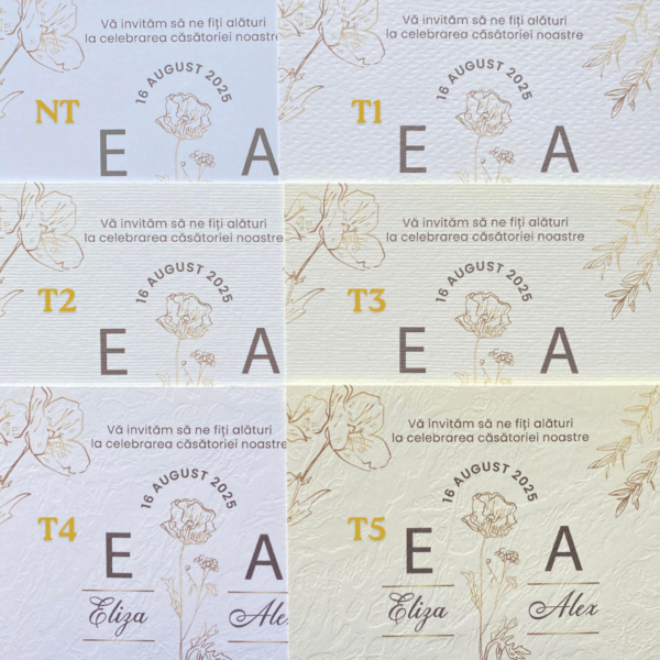 Carton Texturat Print Invitatii