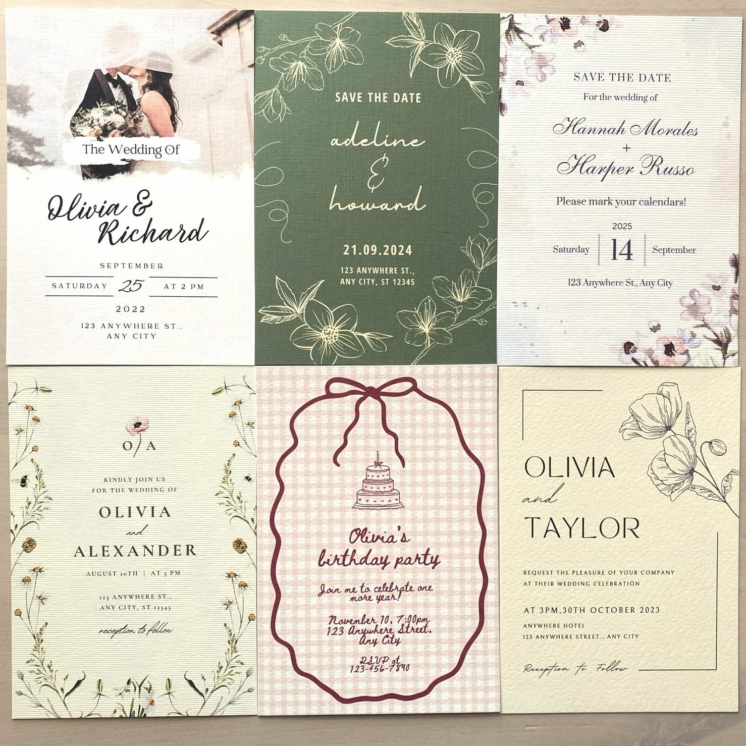 Print Invitatii Pe Diverse Cartoane